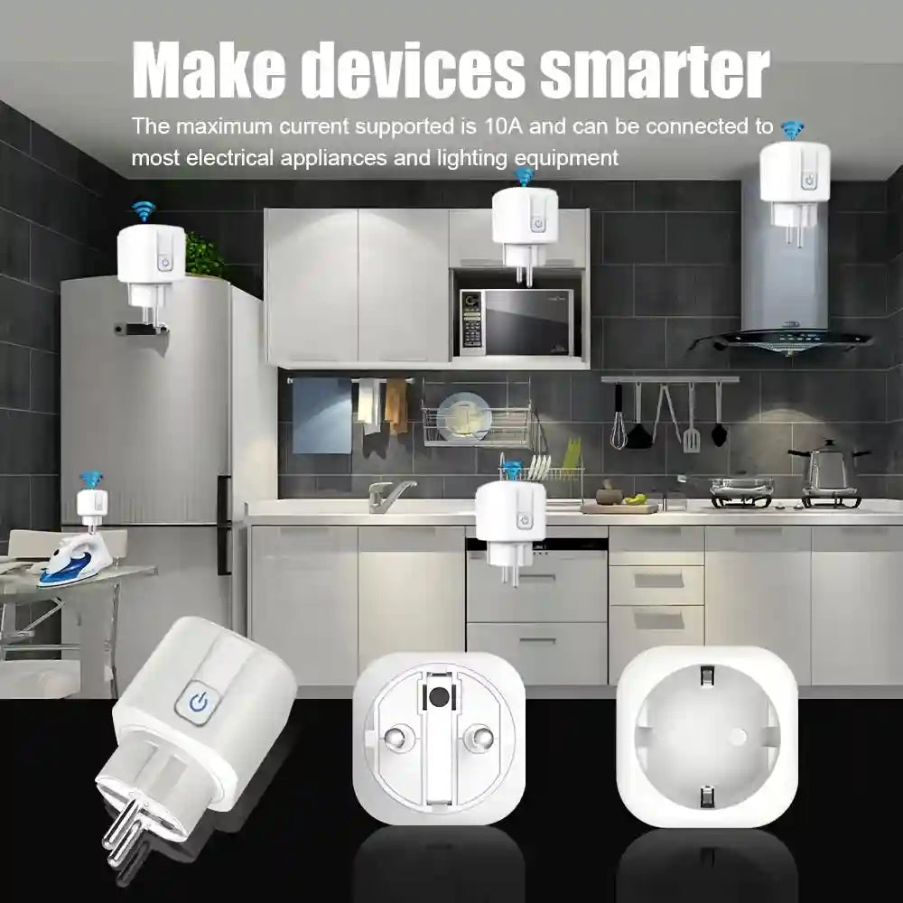 Tidesmit Wifi Smart Plug 16A with Energy Monitor & Voice Control Tidesmit
