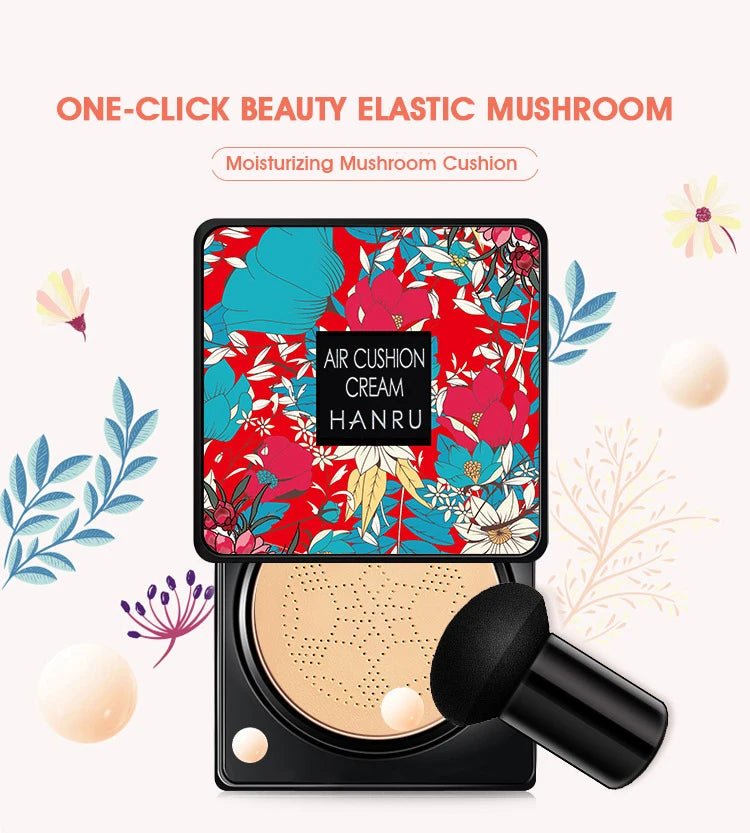 Tidesmit mushroom air cushion BB cream texture swatch for nourishing moisturizing face makeup coverage