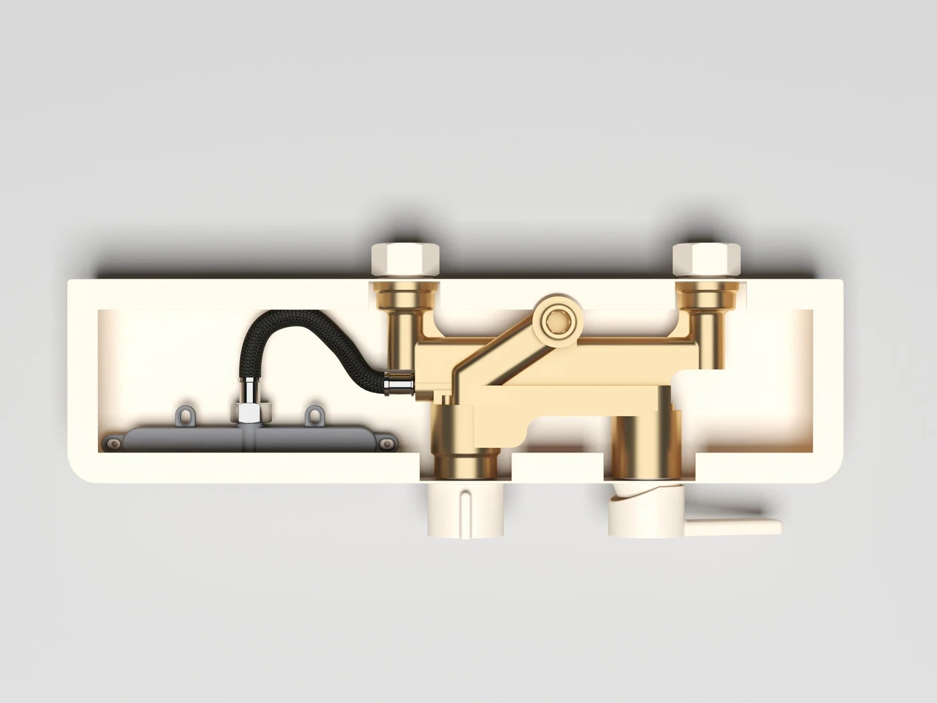 KEMAIDI Brushed Gold Shower System Set Wall Mounted Rain Shower Head with Handheld Shower Spray Brass Bathroom Shower Mixer