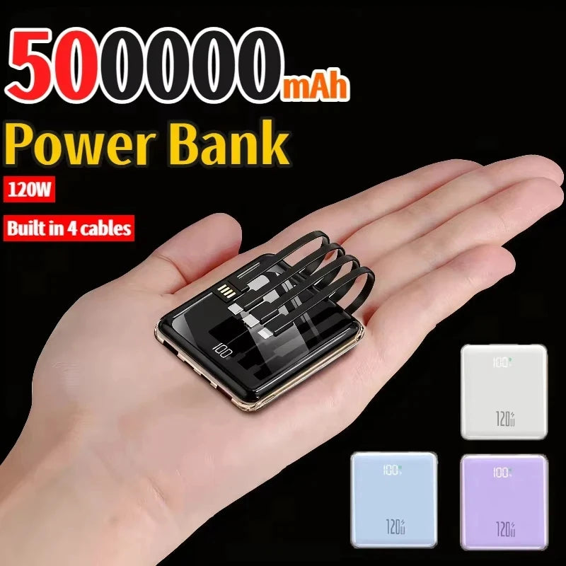 Portable Power Bank with 4 Built-in Cables - 50000mAh Tidesmit Tidesmit