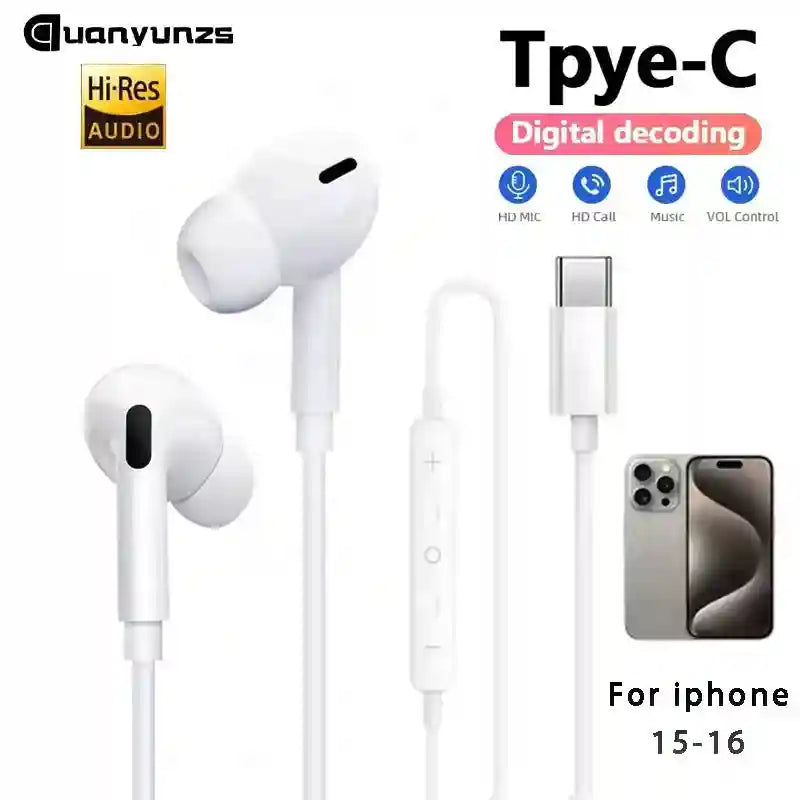 Wired Earphones for iPhone - Noise Isolating Buds by Tidesmit Tidesmit