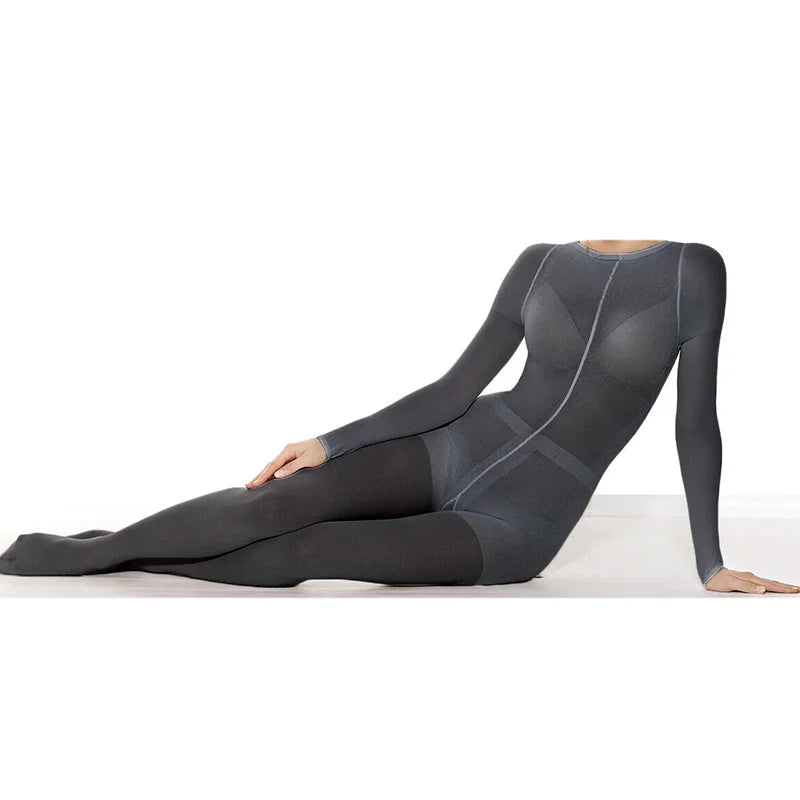 Endermologie Massage Bodysuit 5-Pack - Professional Spa Elastic Wear Relaxation Treatment 5pcs Black Tidesmit