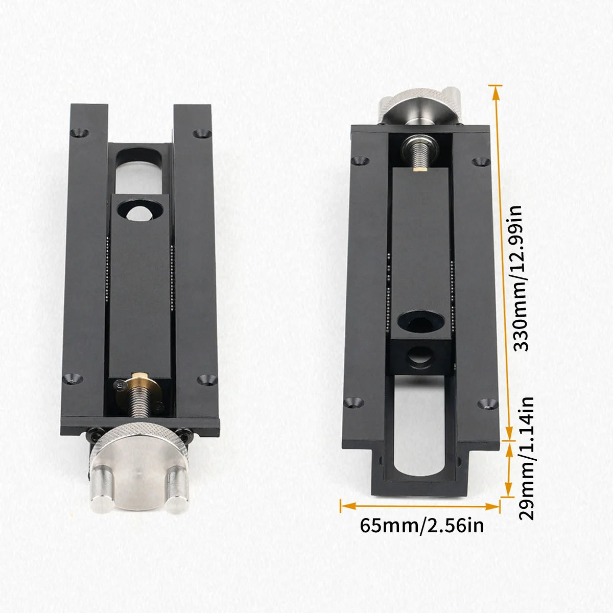 Woodworking Table Fast Moving Inertia Tail Plier, Workbench Fixture Vise 0-110mm Applicable Range Bench Clamp for 20mm Dog Holes
