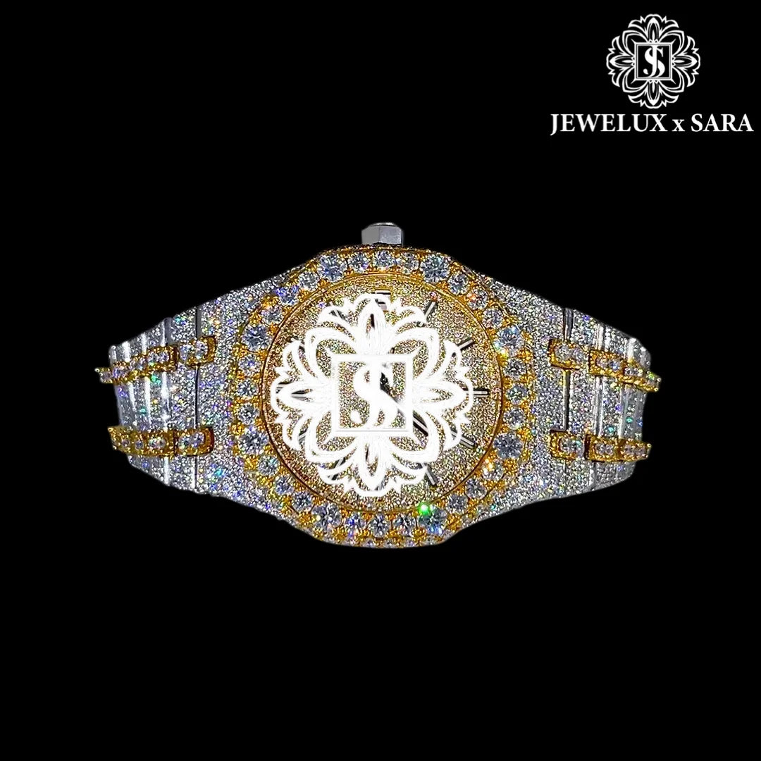 Premium Quality Exclusive Silver Diamond Luxury Watch Water Resistant Automatic Movement Available for Affordable Price