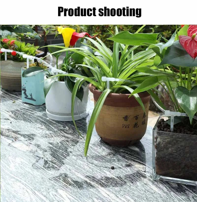 Automatic Solar Energy Drip Irrigation Device Double Pump Adjustable Valve Controller Timer System Intelligent Garden Watering
