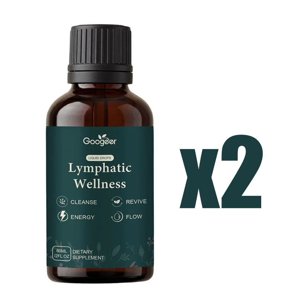 Lymphatic Drainage Drops 2000mg Herbal Blend with Elderberry Echinacea Dandelio Supports Lymphatic Drainage, Immune System