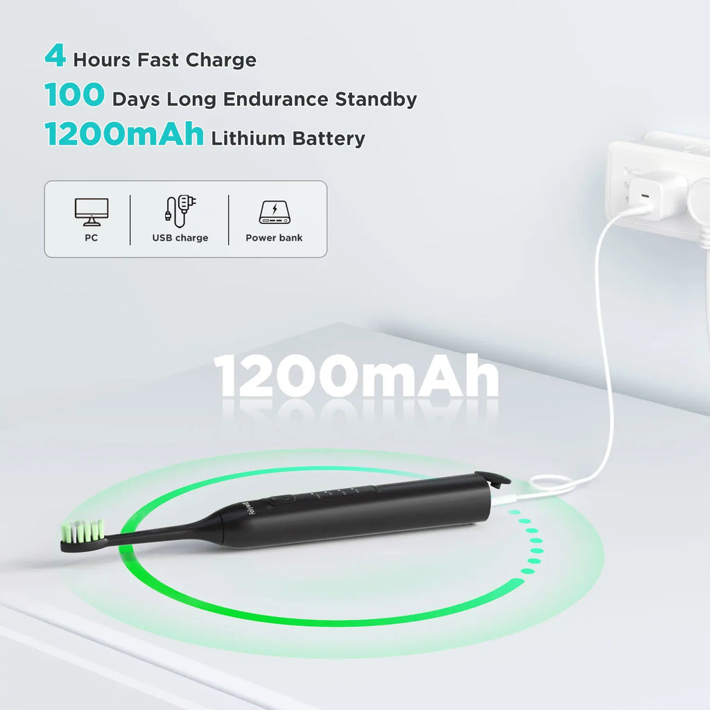 Fairywill Electric Sonic Toothbrush FW-Y05 USB Charge Rechargeable Adult Waterproof Electronic Tooth Brushes Replacement Heads