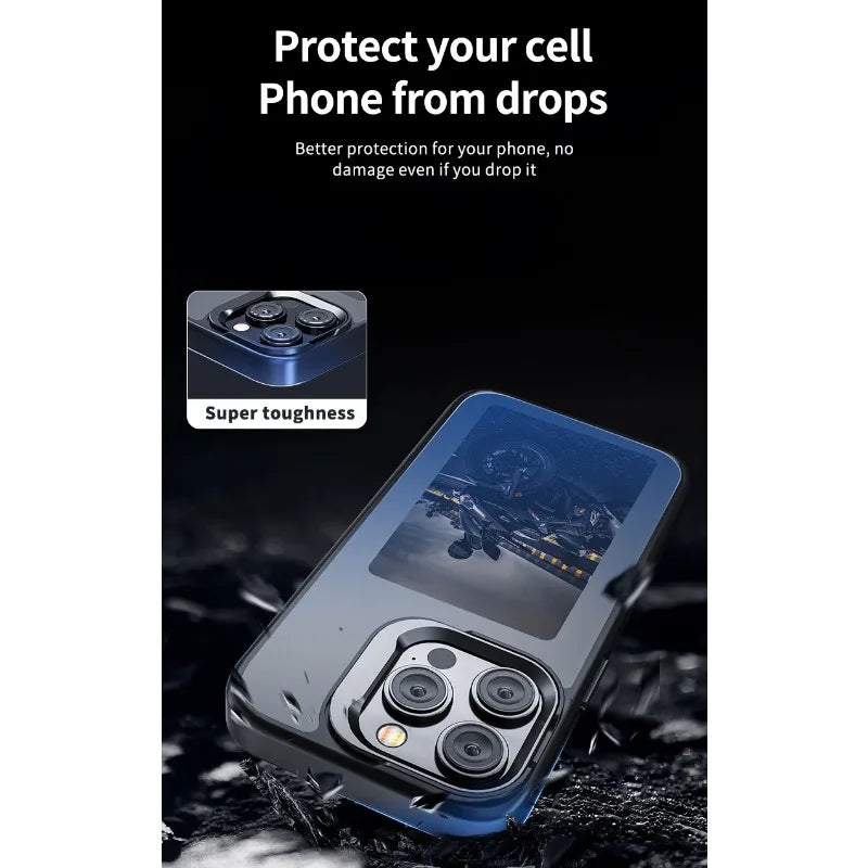 NFC E-Ink Phone Case for iPhone 16 Pro Max - Durable Shock-Absorbing Cover Tidesmit