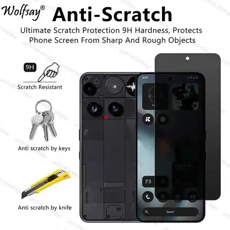 Nothing Phone 3 Privacy Screen Protector | Anti-Spy Tempered Glass AE Tidesmit