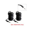 2pcs black ionic detox foot spa array with standard plug for ion cleanse bath machine health and wellness treatment.