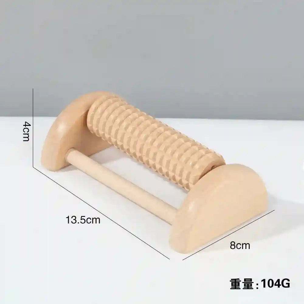 Wooden Foot Roller for Plantar Fasciitis Relief | Dual Manual Massage Tool Massage Roller A 1pcs Tidesmit