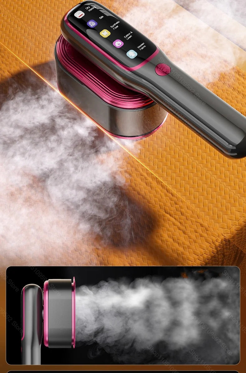 Tidesmit portable handheld steam iron for garments, featuring a compact multi-functional design for travel ironing.