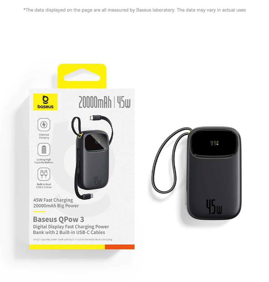 20000mAh Portable Charger with Fast Charging PD Power Delivery Tidesmit