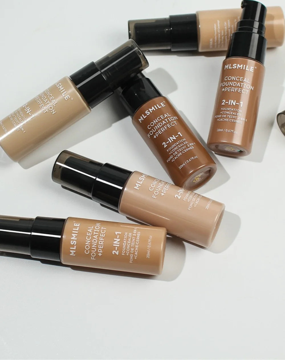 Tidesmit matte liquid foundation for oil control and long-lasting concealer coverage in professional face makeup