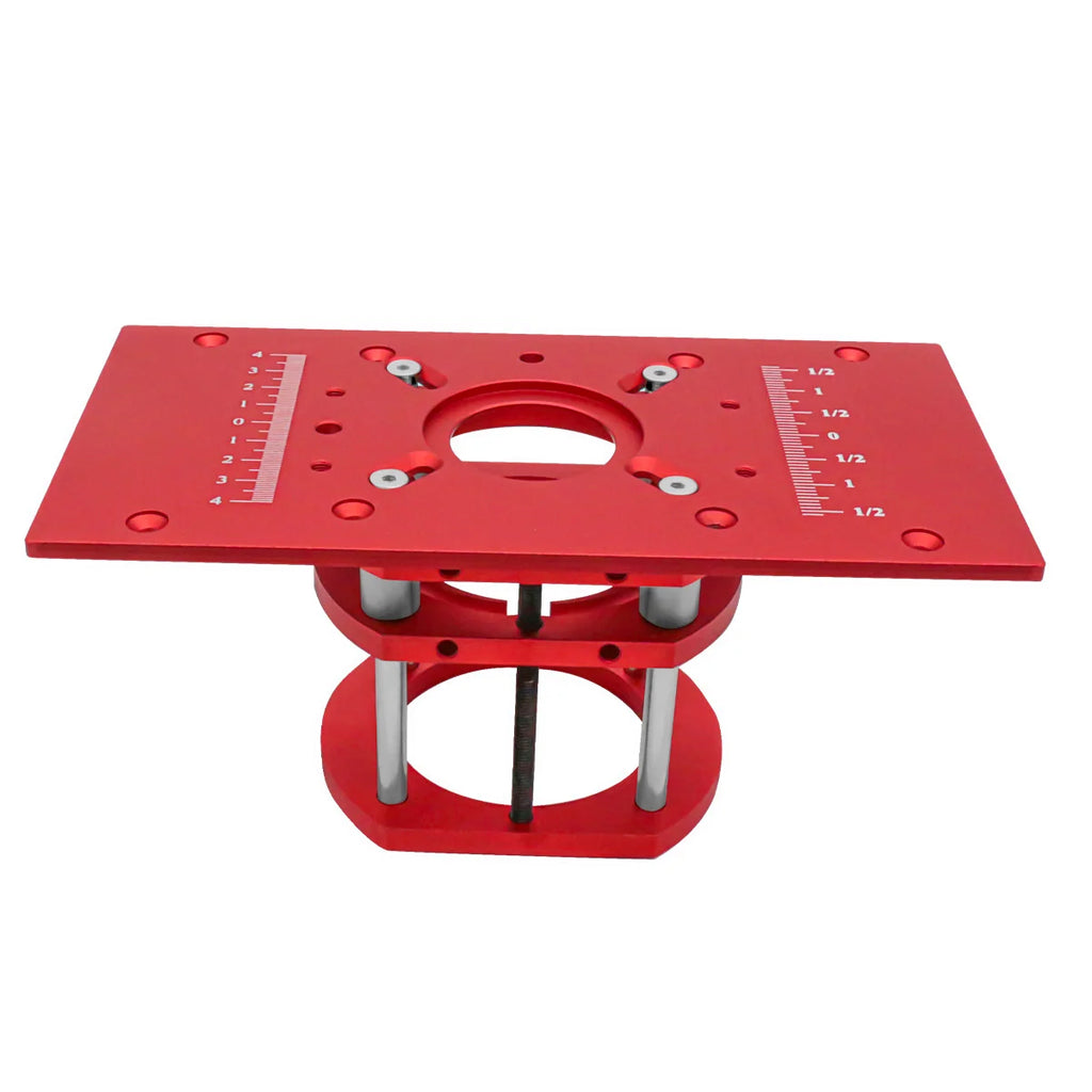 Router Lift with Fixed Base - Aluminum Router Insert Plate - Woodworking Universal Router Lift Base for 65mm Dia Router Motor