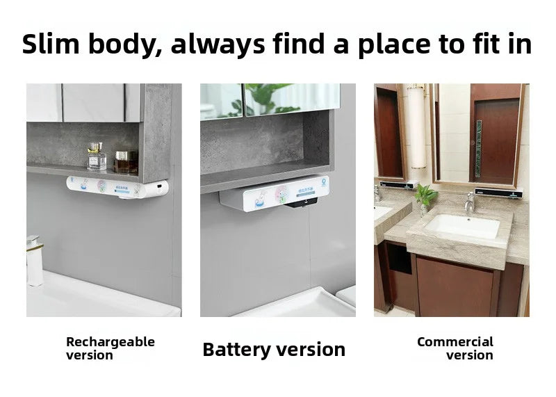 OHBUBBLE mirror cabinet under-sensor wall-mounted hidden double-head soap dispenser automatic sensor hand wash machine