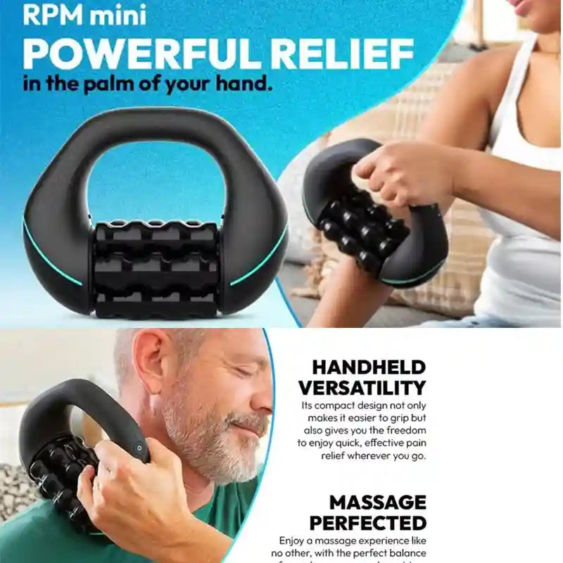 Electric Deep Tissue Massage Roller - 3-Speed Rechargeable Muscle Relief Massage Roller Tidesmit