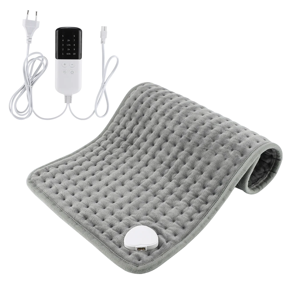Electric Heating Pad for Muscle Relief - 10 Heat Settings & 4 Timers Body Shaping Massage Equipment Tidesmit
