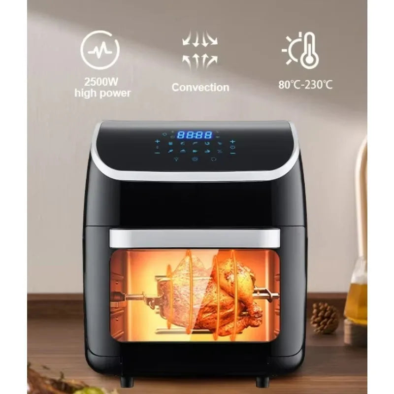 Airo Factory Can Customize Large Capacity air Fryer Touch air Fryer No Oil Smoke Fries Electromechanical Oven