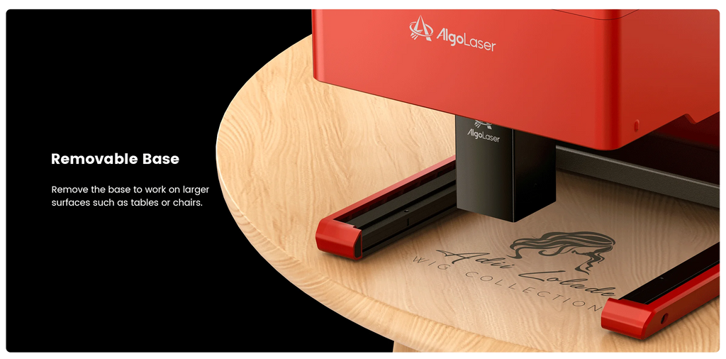 Algolaser PIXI 10W Mini Portable Woodworking Engraving Machine with Rotary Roller High Precision Engraver for DIY Hobby Craft