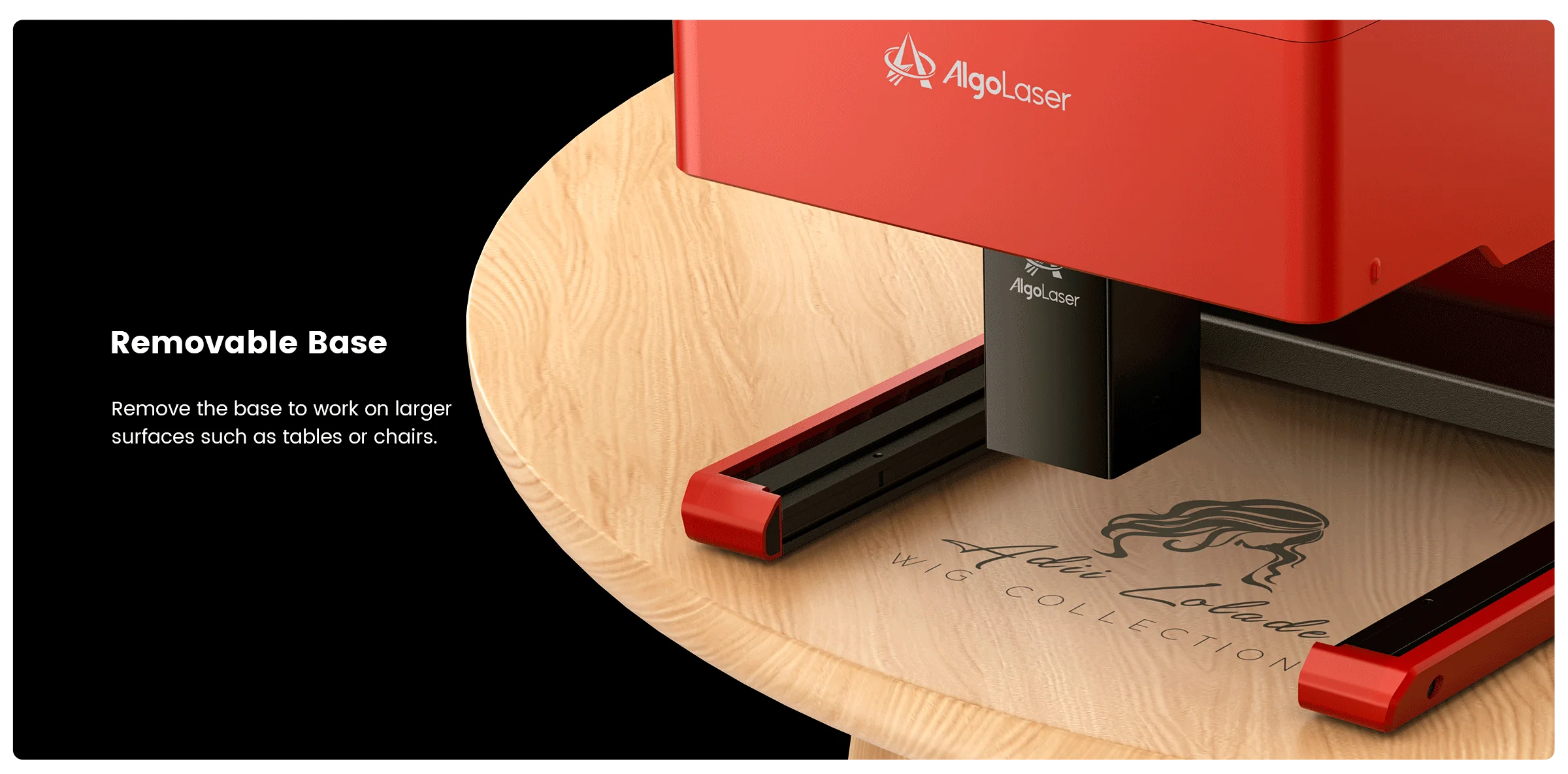 Algolaser PIXI 10W Mini Portable Woodworking Engraving Machine with Rotary Roller High Precision Engraver for DIY Hobby Craft