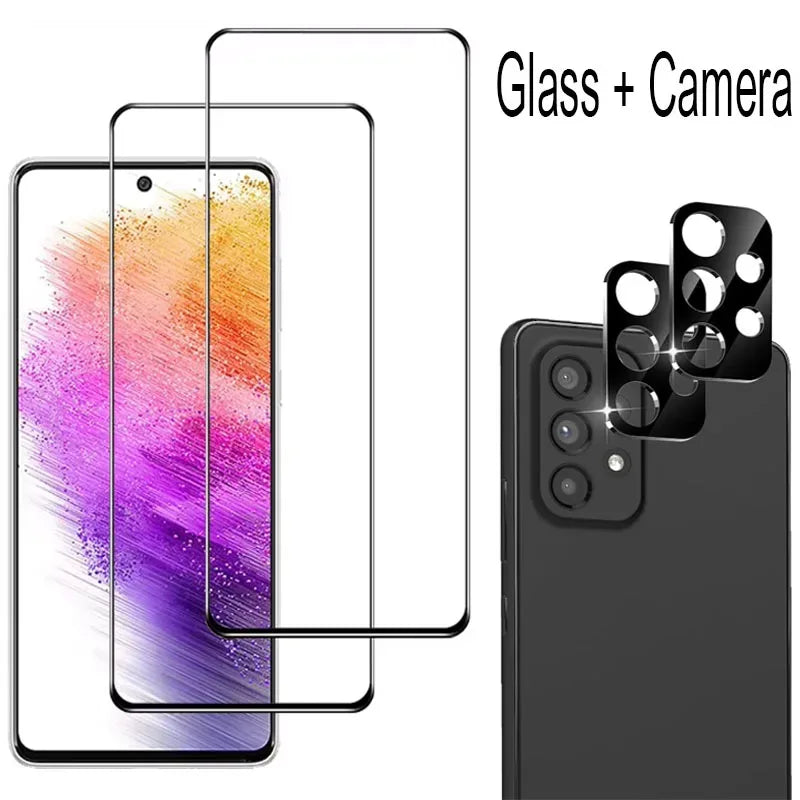Samsung Galaxy A55 Screen Protector - 9H Tempered Glass 4-Pack Bundle for Samsung Galaxy Tidesmit