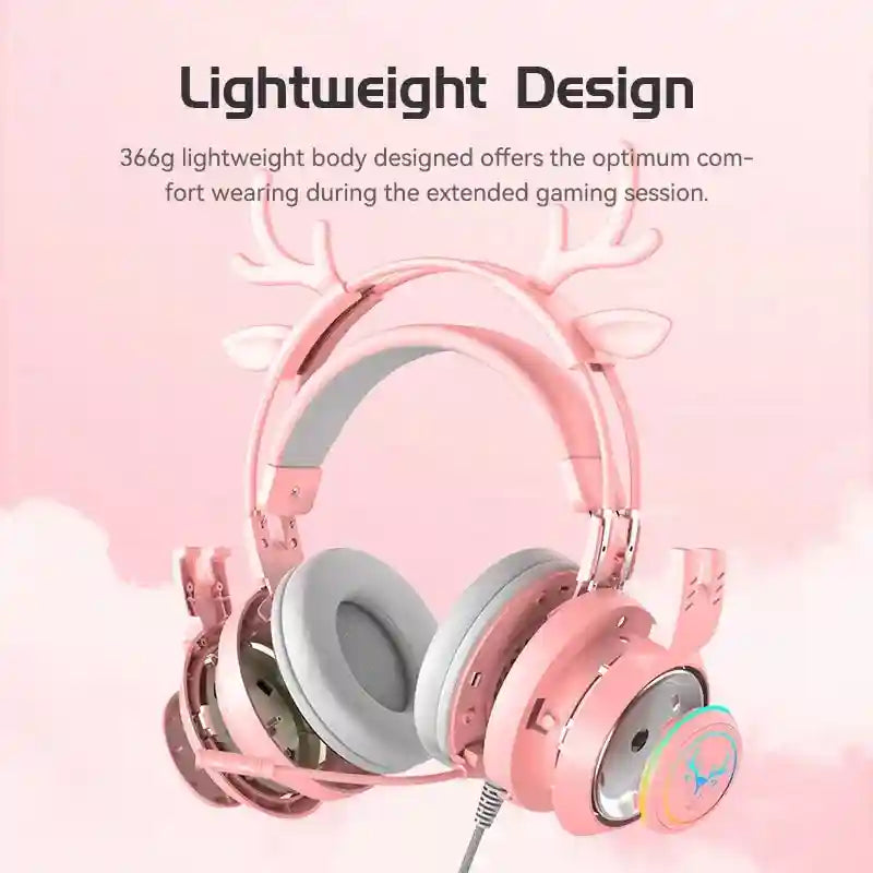 Wired Gaming Headphones Noise Cancelling Over-Ear Headset Tidesmit