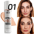 Tidesmit liquid foundation waterproof matte base makeup with oil control and high coverage finish texture close-up
