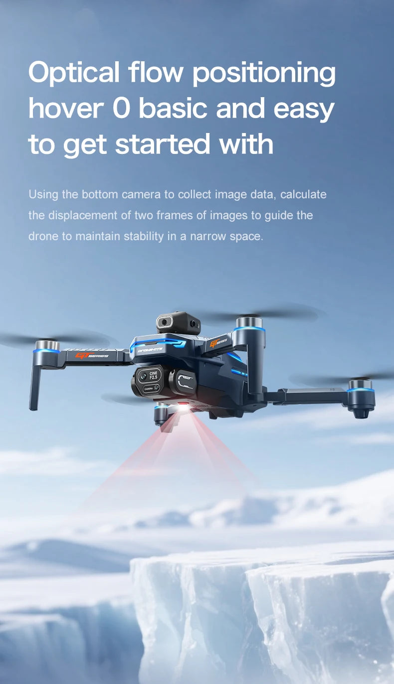 4K Camera Drone Foldable Obstacle Avoidance Quadcopter GT8 Series Tidesmit
