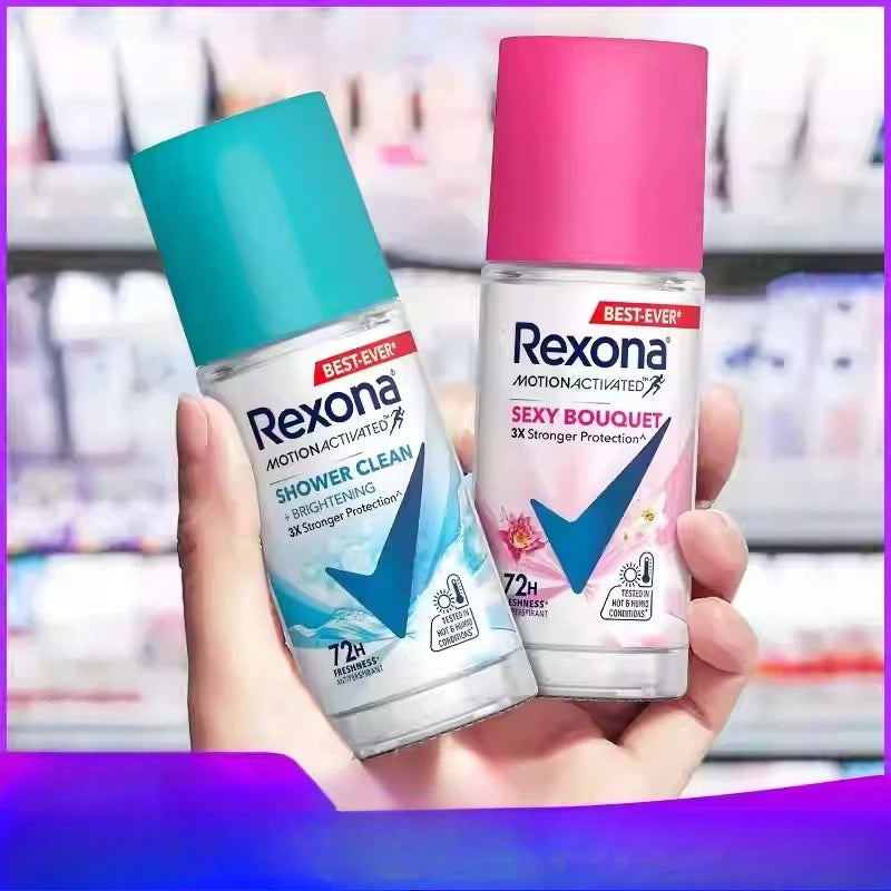 Rexona Roll-On Antiperspirant for women with floral scent, 45ml long-lasting deodorant for daily freshness