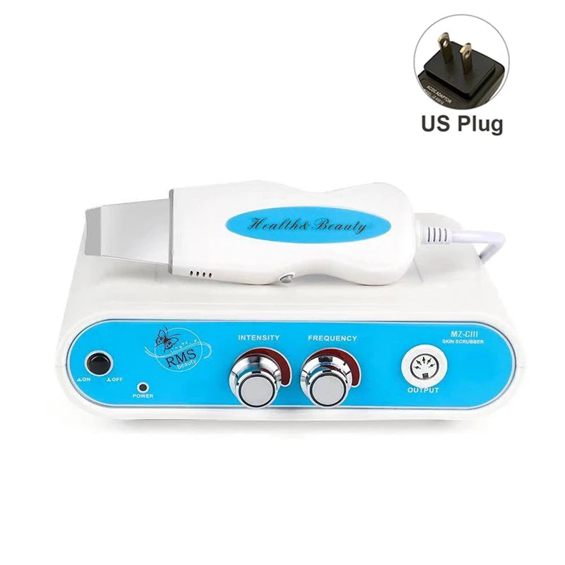 Ultrasonic Skin Scrubber Facial Cleanser - Professional Pore Exfoliator Scrubs Treatments US PLUG Tidesmit