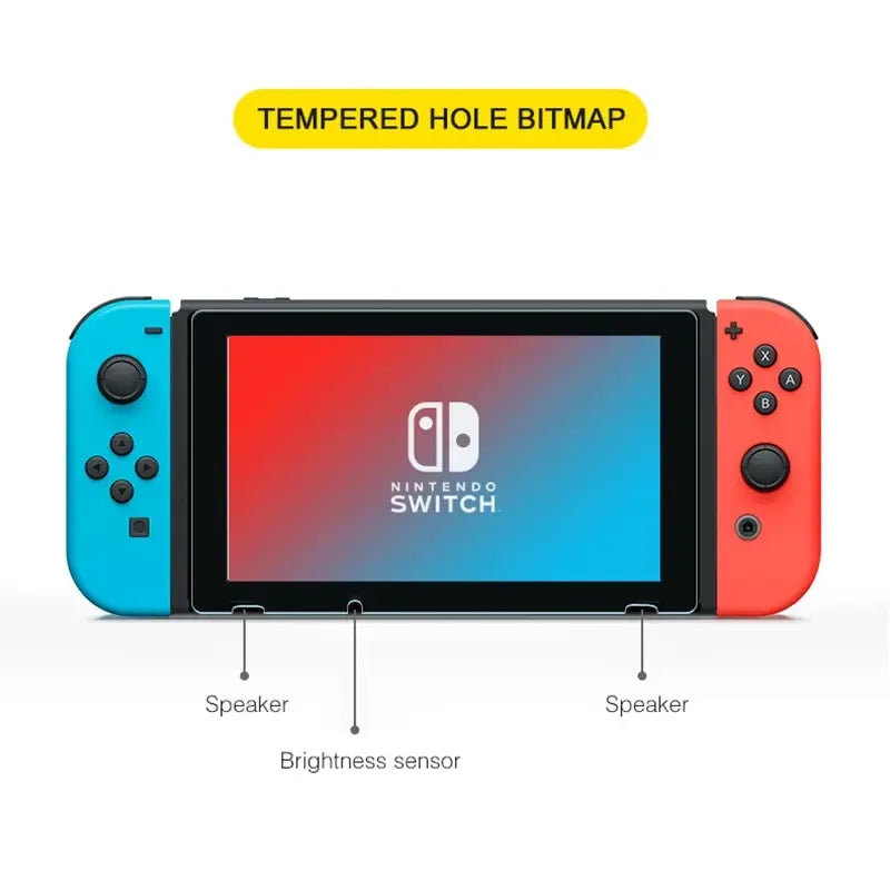 Nintendo Switch Screen Protector - 9H Tempered Glass Anti-Scratch Film Tidesmit