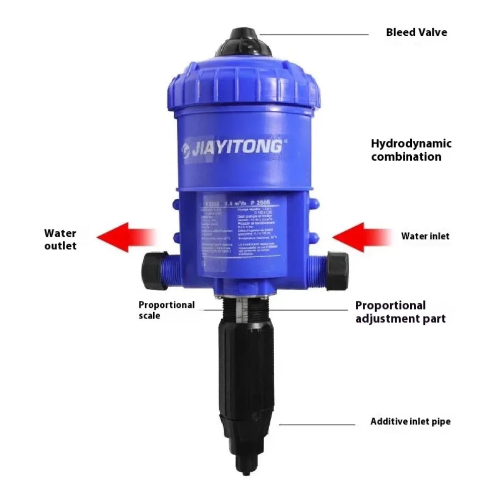 0.2-2% Automatic Doser Proportional Pump Livestock Fertilizer Injector Farming Chemical Dispenser Proportioner Dosing Pump