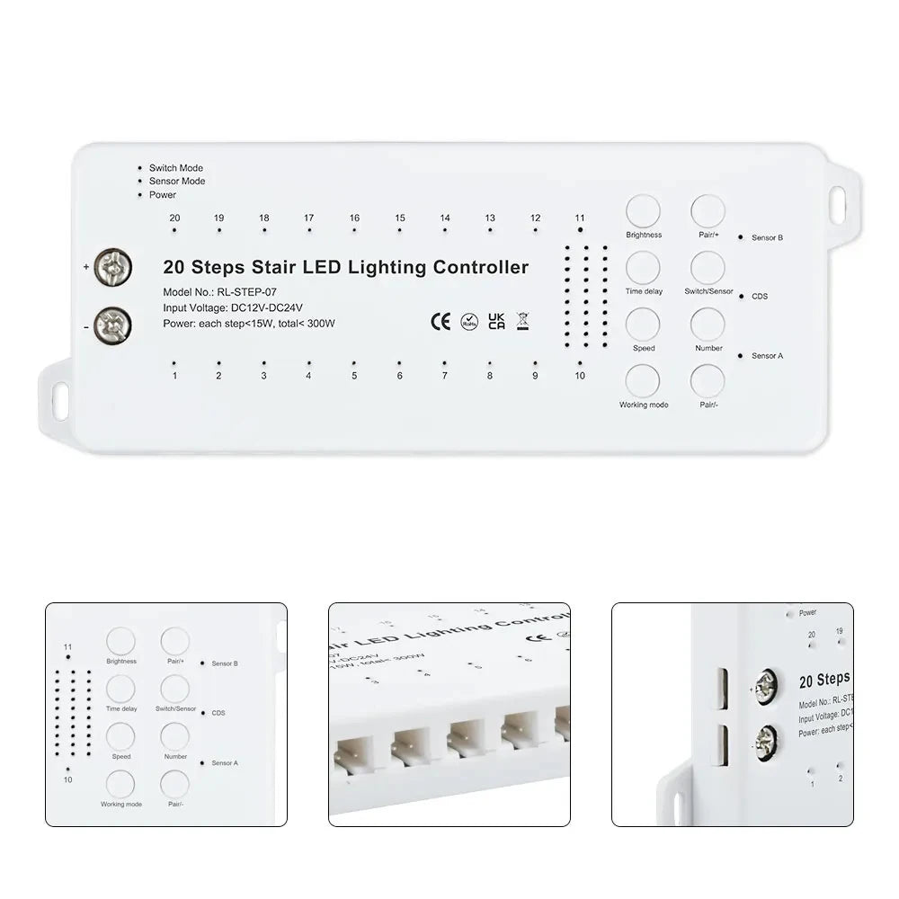 MALIIGAZA LED Stair Light 2PIR Motion Sensor Stair Lighting COB LED Strip Kit For Indoor 1-20 Steps Stairway