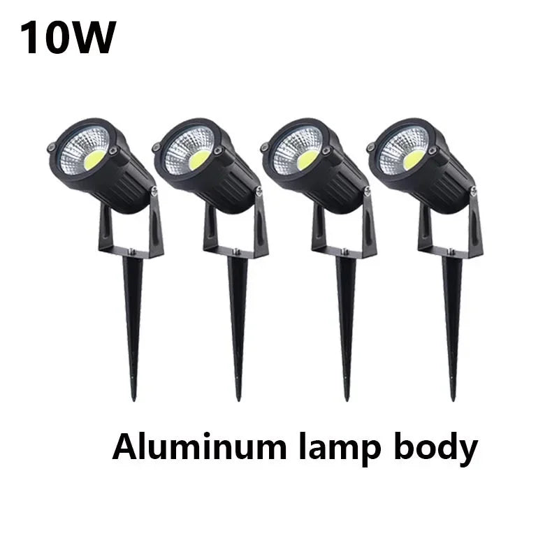 LED Waterproof Outdoor Garden Lawn Lights Spike Bulb 5W/10W/15W Tuinverlichting 220V 110V 12V - Adjustable Solar Powered Garden