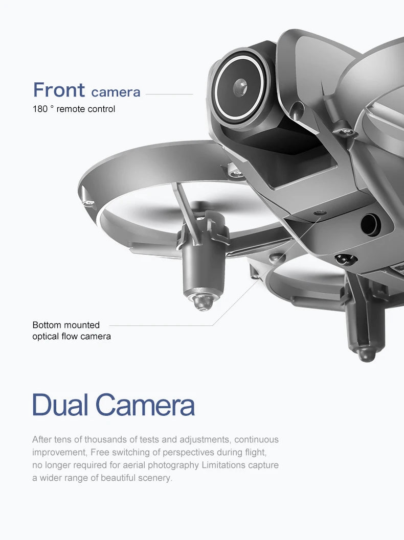 Mini GPS Camera Drone with 8K Dual Lens & Obstacle Avoidance Tidesmit