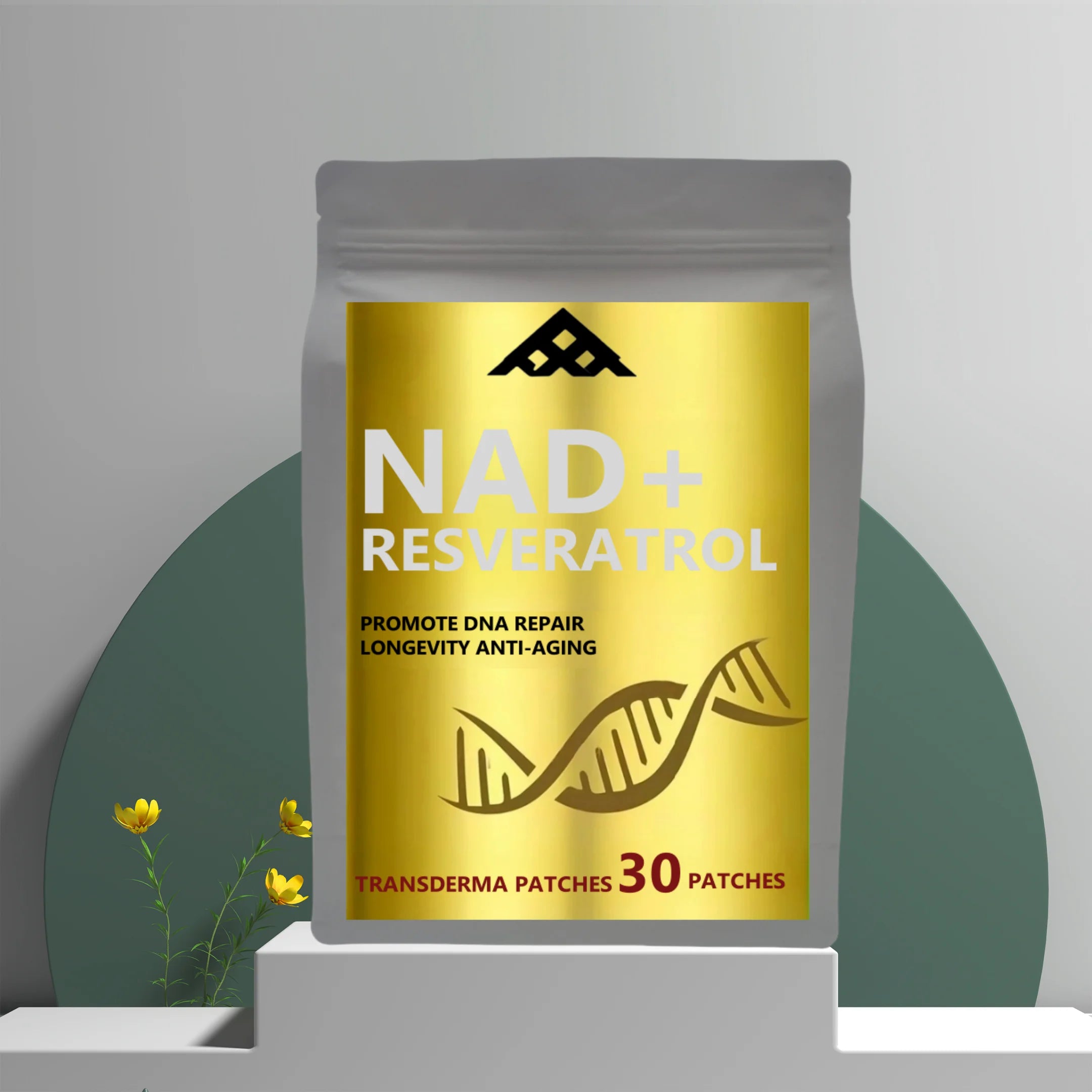 30 Patches Nad+ Transdermal Patches With Resveratrol,vitamin B3 Nmn Alternative For Anti-aging