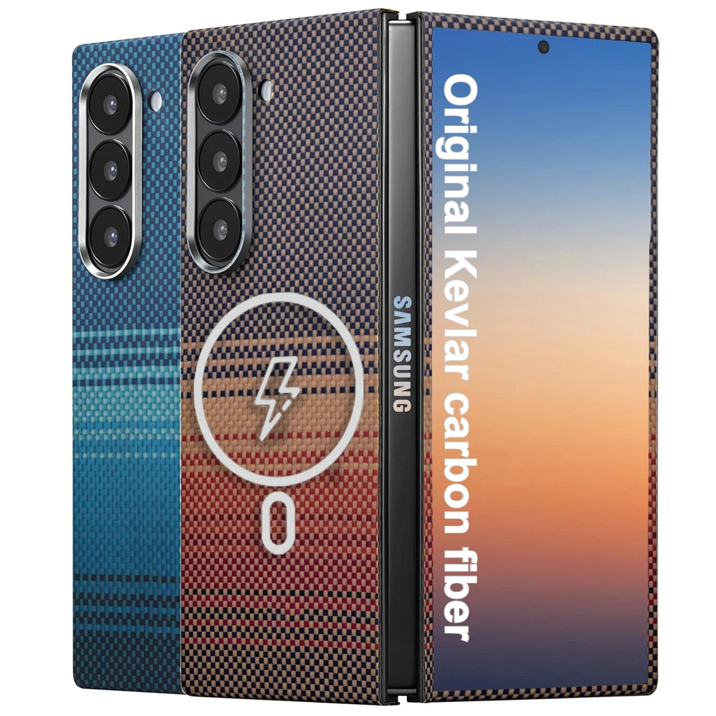 Samsung Galaxy Z Fold 7 Carbon Fiber Case with MagSafe Compatibility Tidesmit