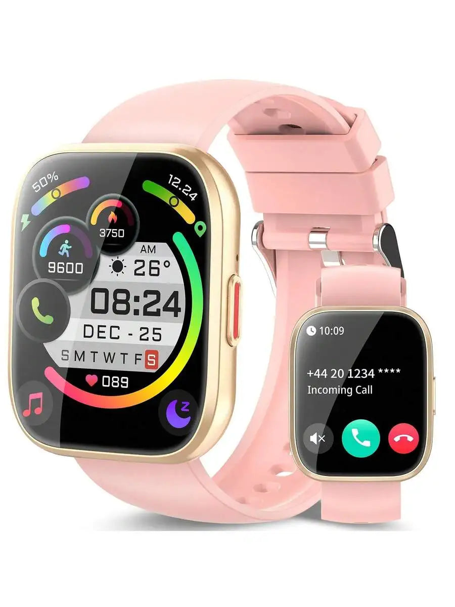 Csasan Smart Watch For Men Women Bluetooth Call, 1.85" HD Touch Screen Fitness Watch With Sleep Heart Rate Monitor, 112+ Sports
