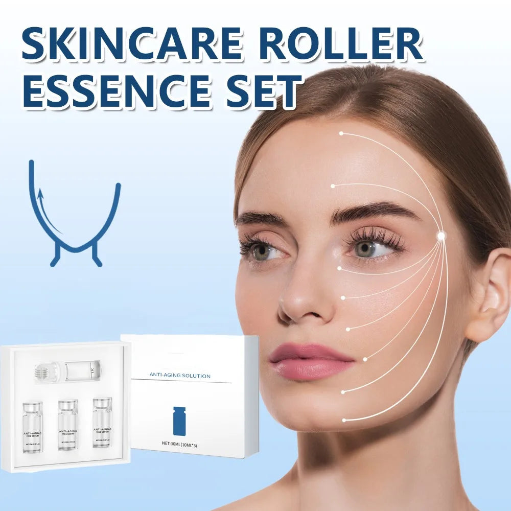 Skincare Roller Essence Set Tightens Lifts Skin Moisturizes Whitens Brightens Deeply Hydrates Long Lasting For All Skin Types