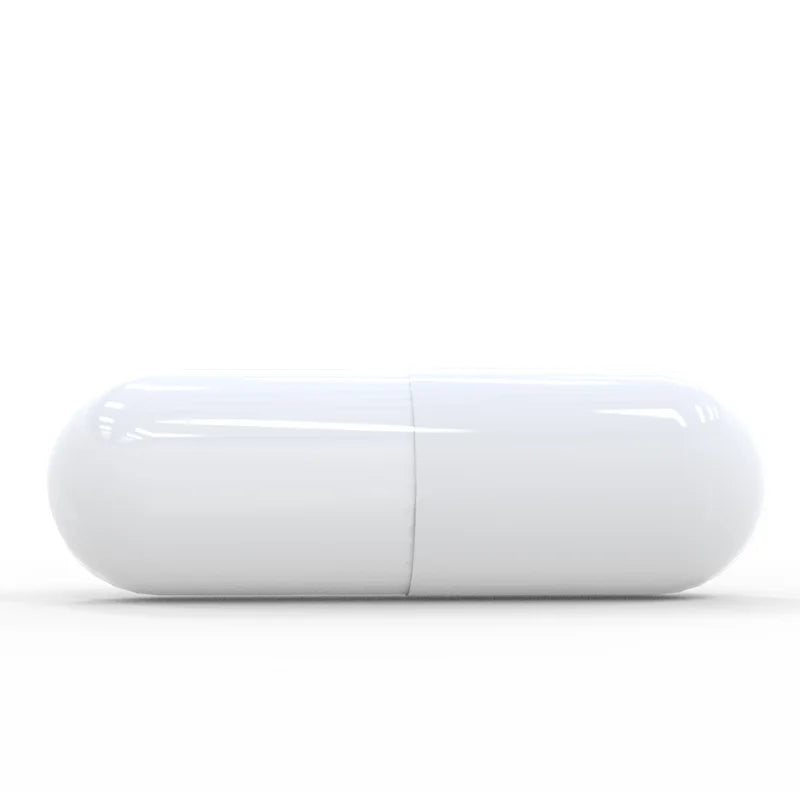 Empty Size 00 Gelatin Capsules 500 Count - Food Grade Tidesmit Permanent Makeup Machines White Joined Tidesmit