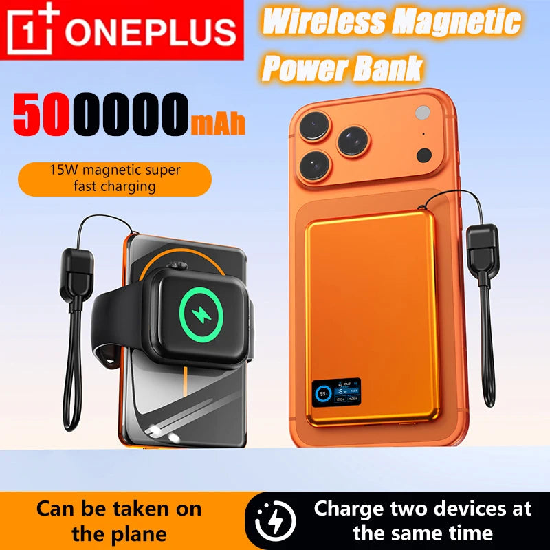 Magnetic Fast Charging Power Bank 50000mAh - Portable USB-C Battery Pack Tidesmit