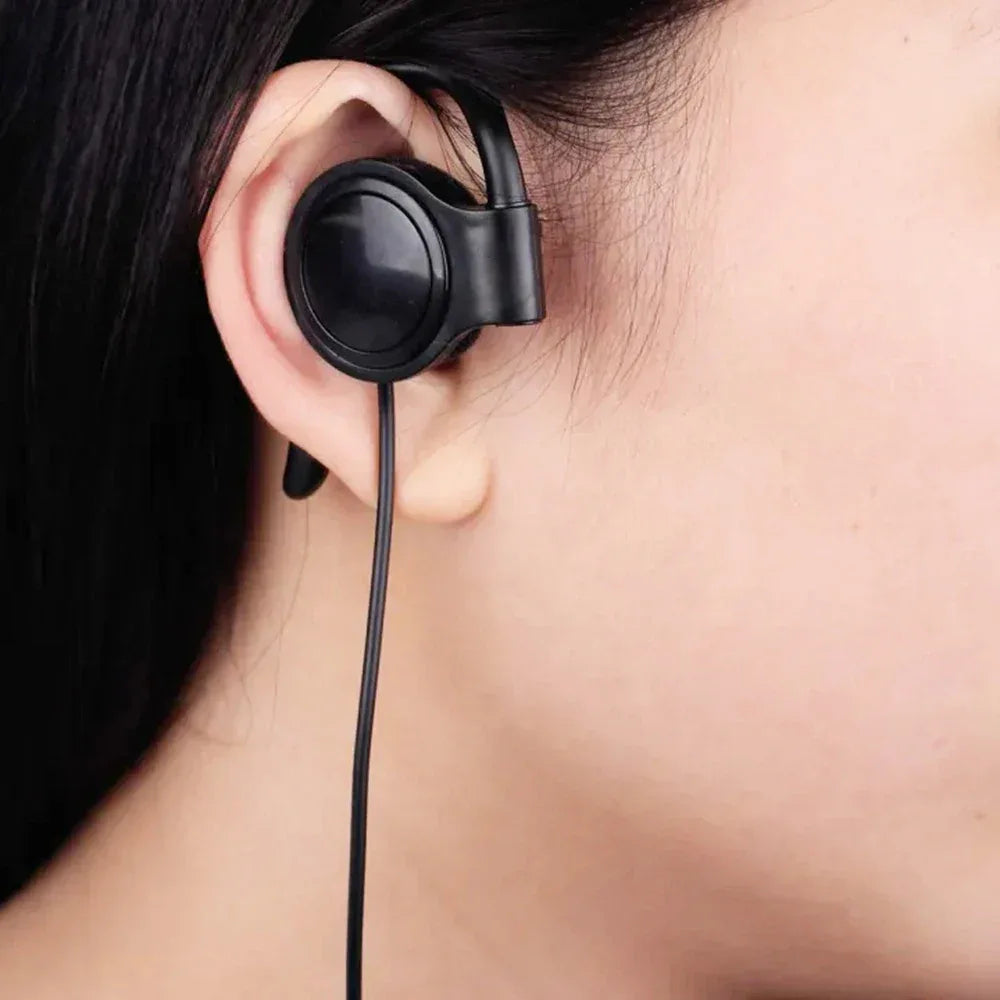 Wired 3.5mm Single Ear Headphones | Comfortable Hanging Fit | Tidesmit Tidesmit