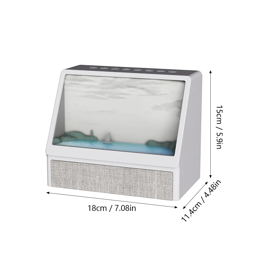 Bluetooth Sunrise Alarm Clock Table Light White Noise Wake Up Light With 12 Sounds Dimmable Sleep Clock For Adults Kids Bedroom