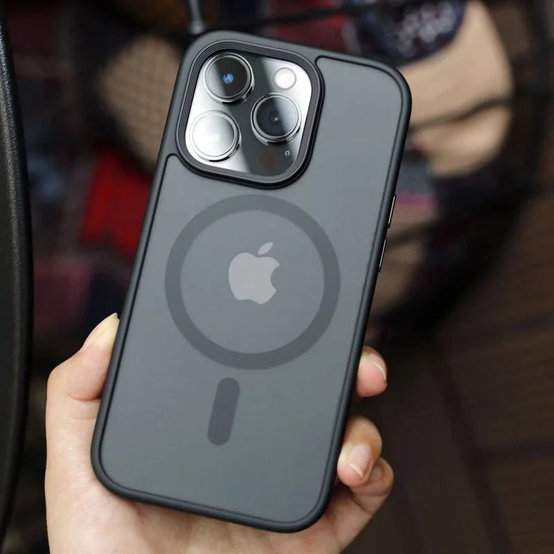 Magnetic iPhone Case with Wireless Charging & Military-Grade Drop Protection Tidesmit