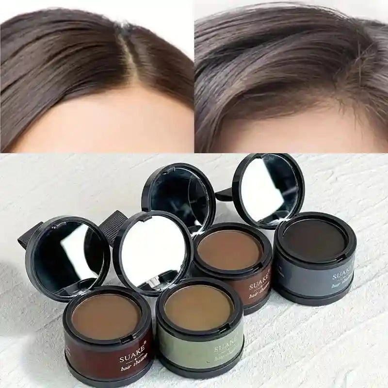Tidesmit Hairline Contouring Powder texture close-up for filling forehead hair gaps and root touch-up face makeup
