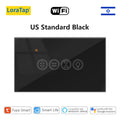 Smart Roller Shutter Switch - WiFi App-Controlled for Alexa & Google Home Black Switch Tidesmit