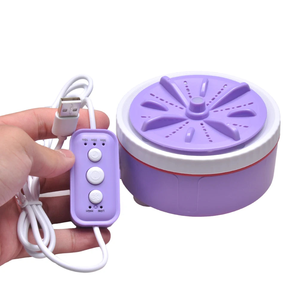 Tidesmit portable USB mini washing machine with 3-gear timer for cleaning underwear, socks, and baby clothes.