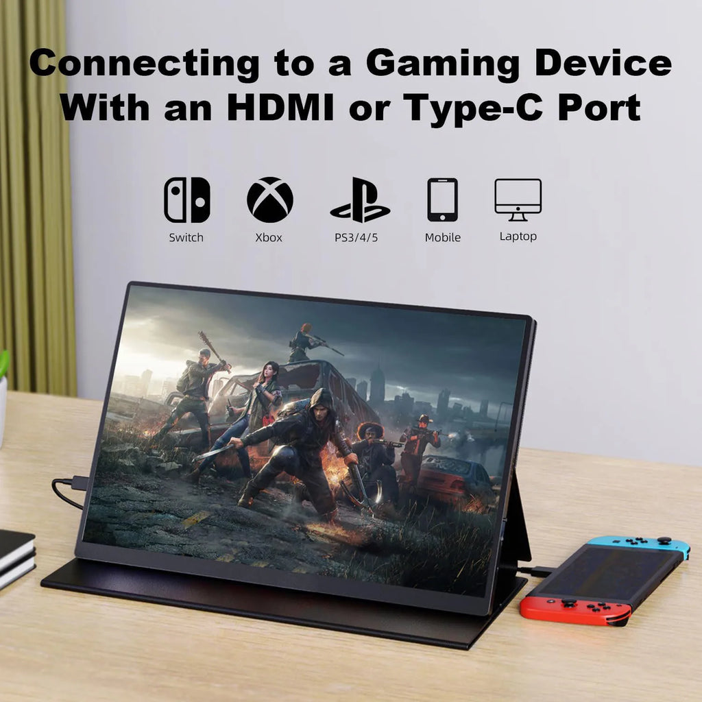 16" 4K Portable Monitor 3840x2400 16:10 UHD 1500:1 Contrast 100% DCI-P3 , External Second Screen for Laptop PC Phone PS5 Gaming