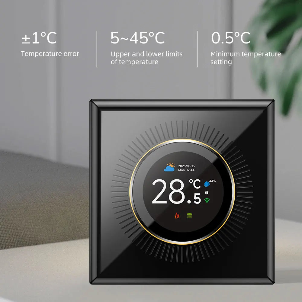 WiFi Smart Knob Thermostat Floor Heating Water Gas Boiler Home Room Programmable Temperature Controller Tuya Alexa Google Home